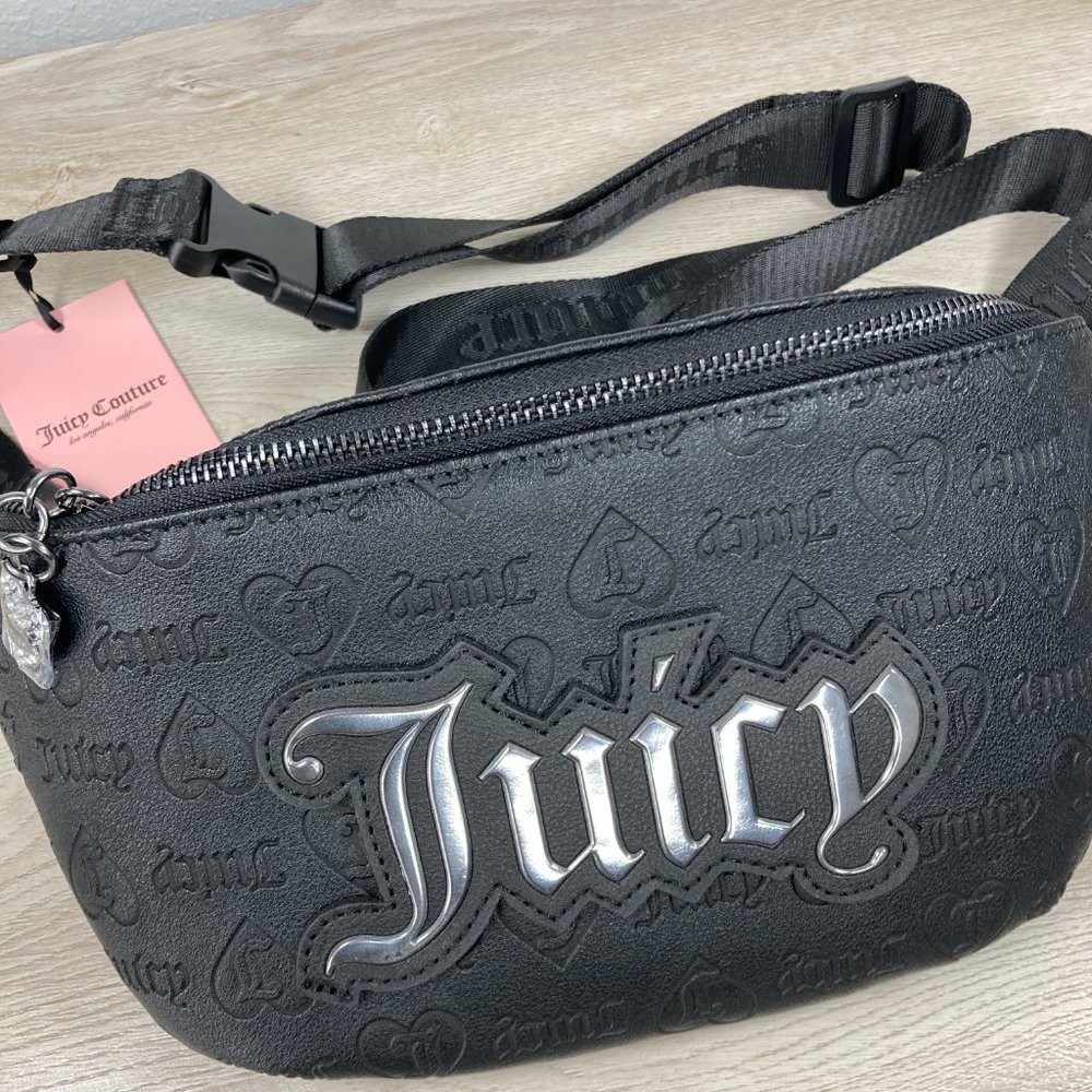 NWT Juicy Couture Licorice Fanny Pack In Licorice